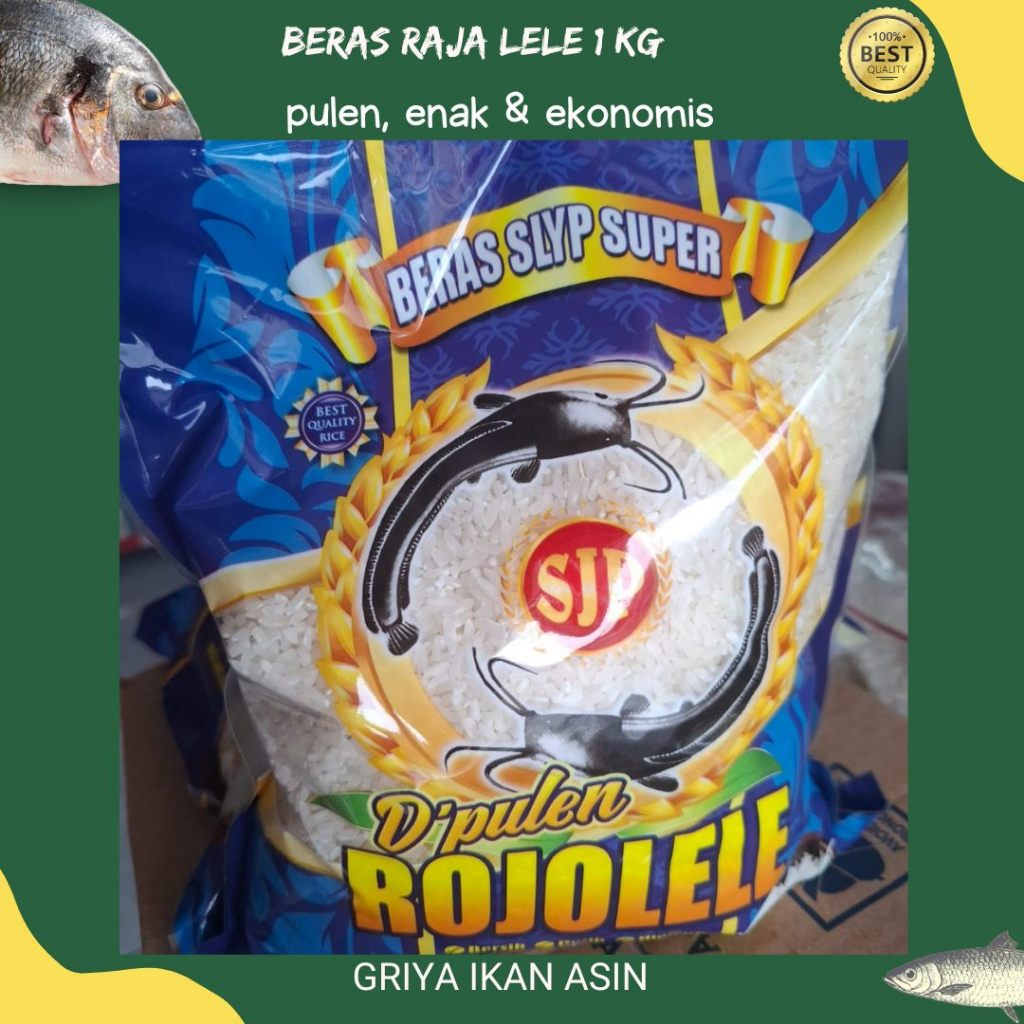 

Beras SLYP Premium kemasan raja lele 1 kg super super enak murah/beras super pulen