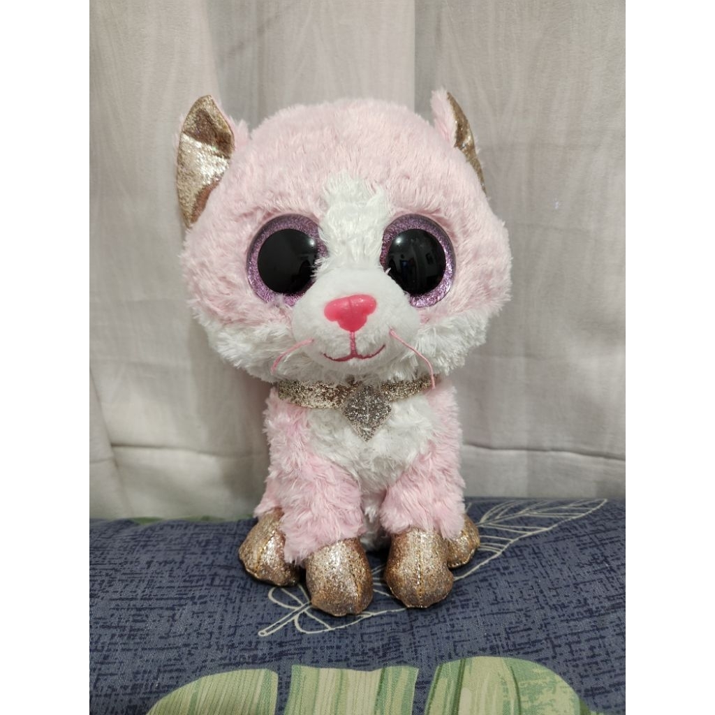 TY Boneka Kucing Pink Fiona