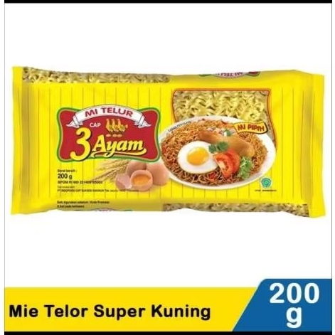 

Cap 3 Ayam Mie Telur 200gr