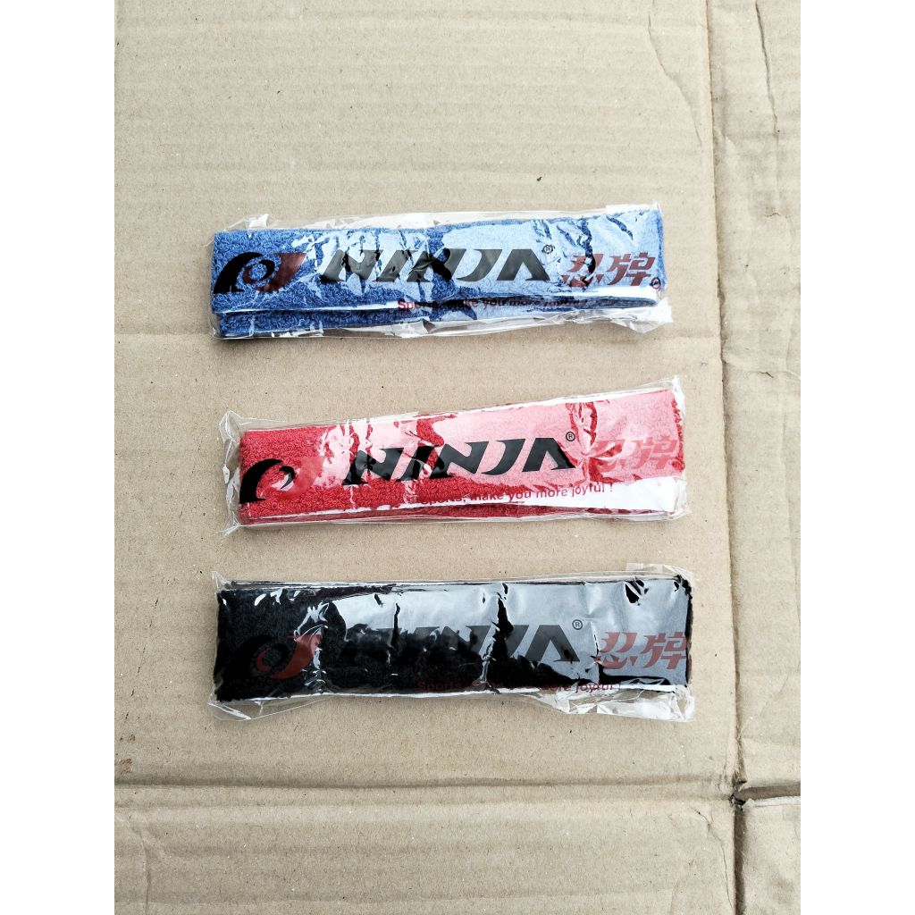 Grip handuk raket badminton ninja / grip handuk raket tenis lapangan / grip handuk stik gateball