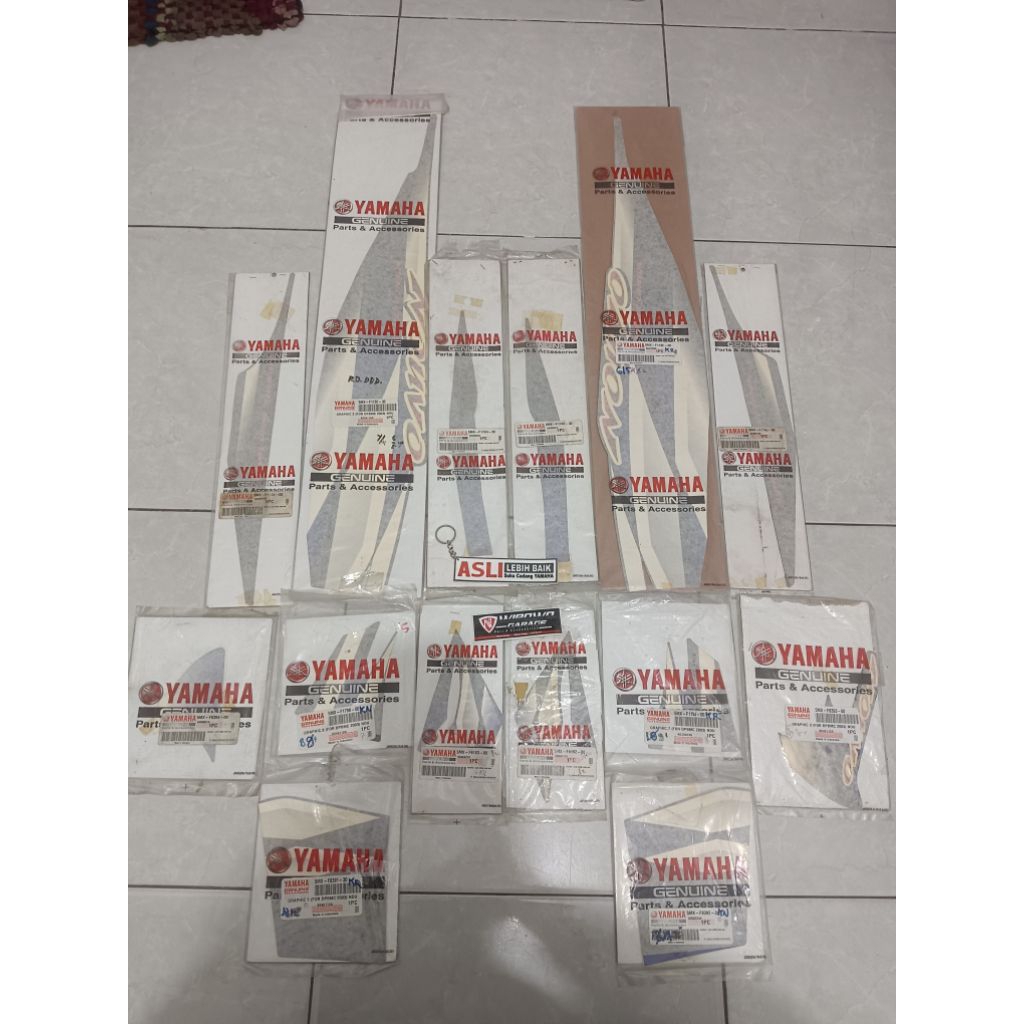 Striping Set Nouvo Lele Sporty 2004 Biru Hitam Original