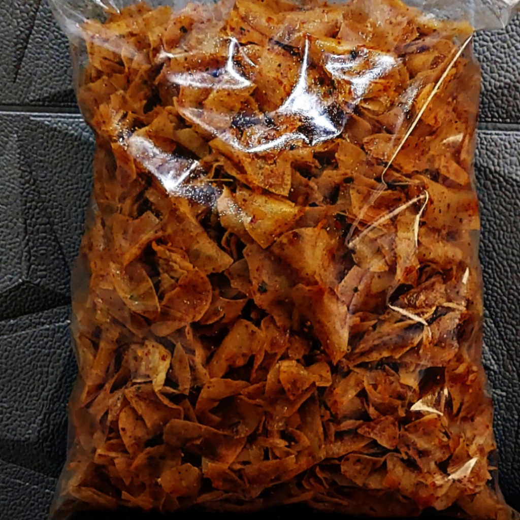 

keripik singkong kriwil 1kg pedas extra daun jeruk