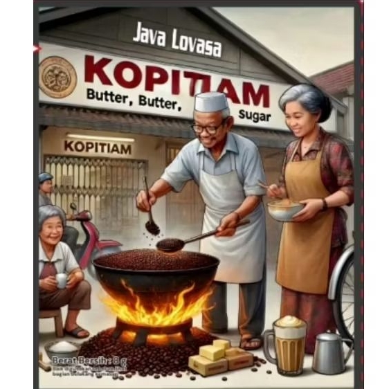 

Kopi Tiam Premium Celup - Kopi Buter Margarine Gula - Kopi ala Singapore - Melayu - Malaysia