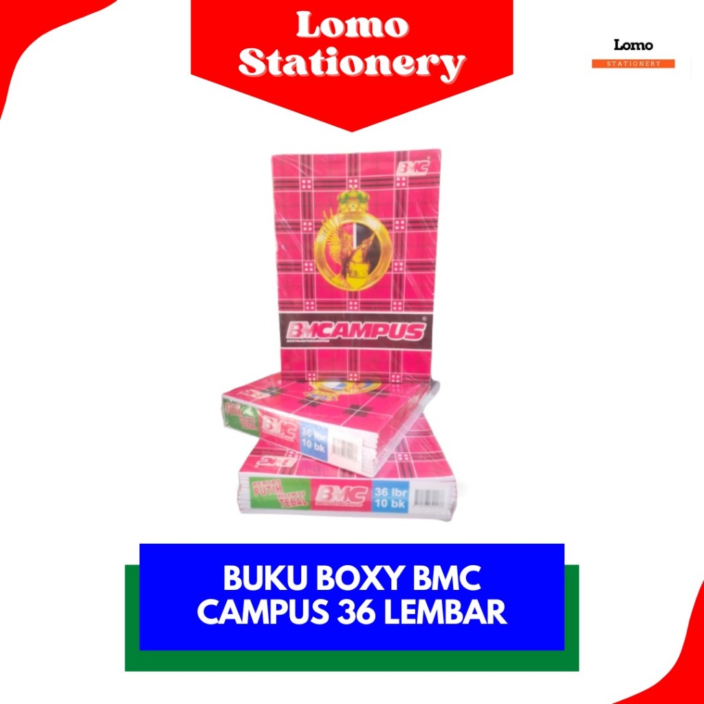 

Buku Tulis Boxy Campus BMC isi 36 lembar (10 Buku)