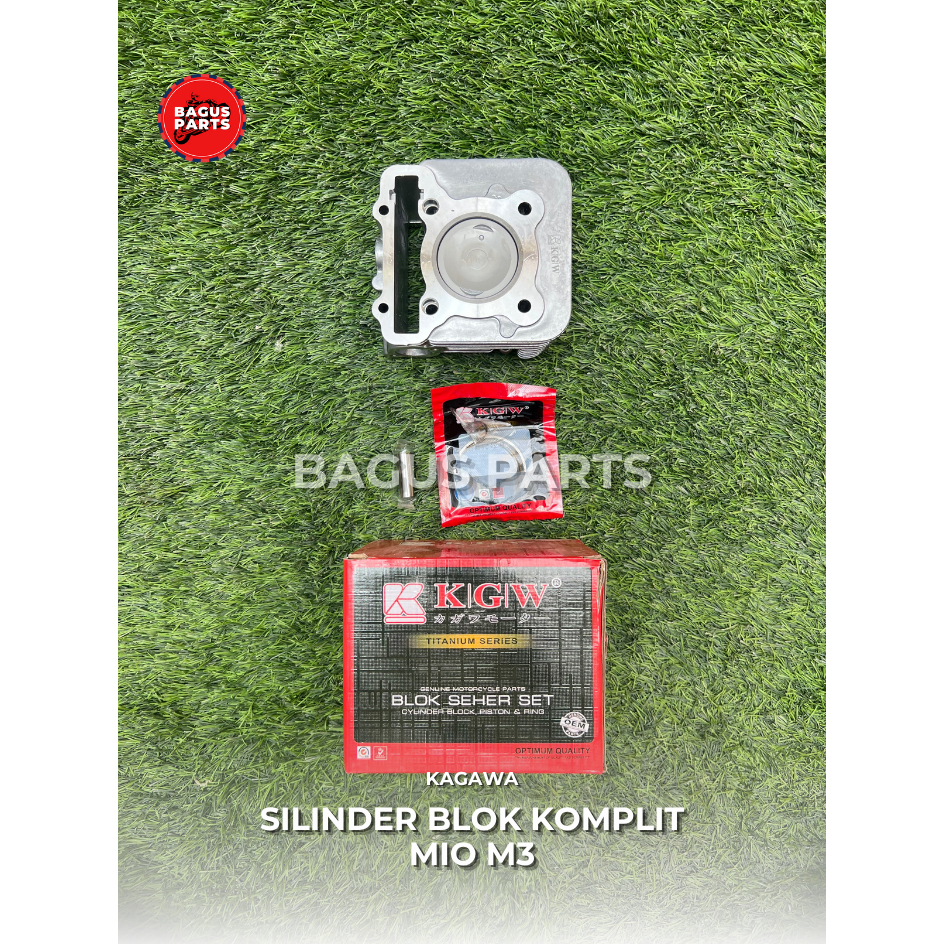 PAKET SILINDER BLOK / SILINDER BLOK KOMPLIT / SILINDER BLOK + PISTON + RING YAMAHA MIO M3 - KAGAWA