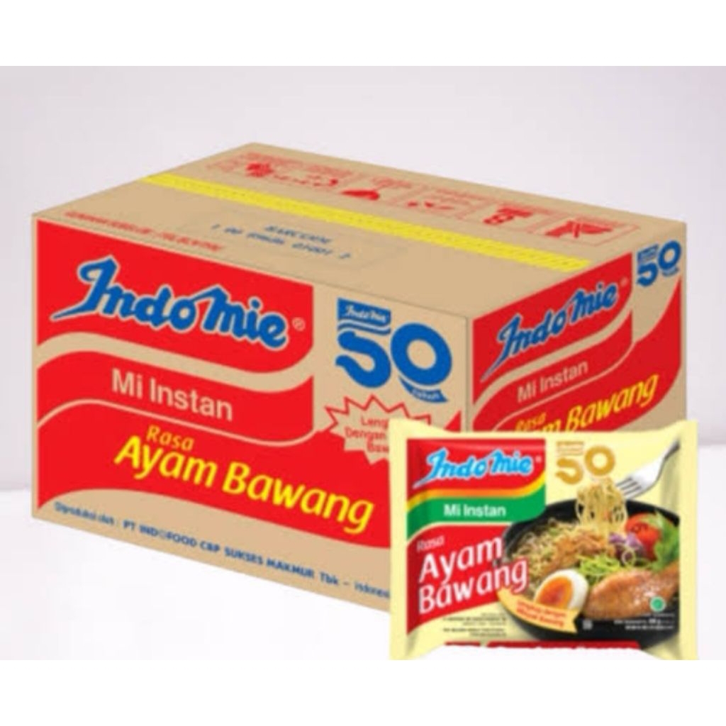 

Indomie instan rasa ayam bawang 1 dus isi 40 pcs