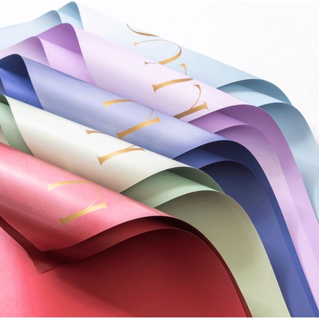 

Kertas buket tulisan,Flower wrapping paper , kertas buket , cellophane paper , kertas wrapping polos