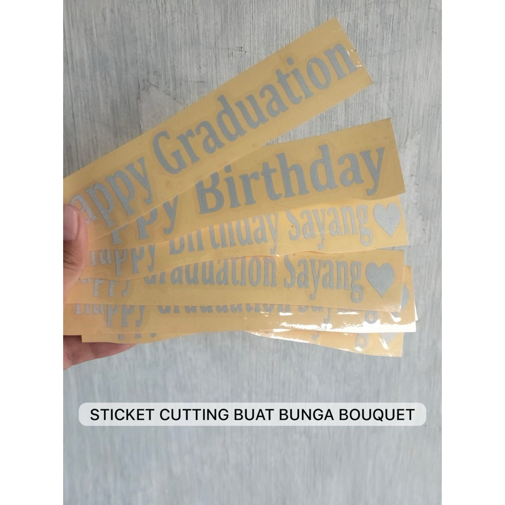 

STICKET BUCKET CUTTING NAMA BUAT PITA UKURAN 4CM