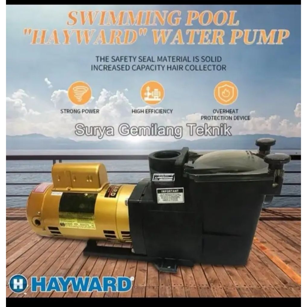 HAYWARD SUPER PUMP 2HP POMPA KOLAM RENANG