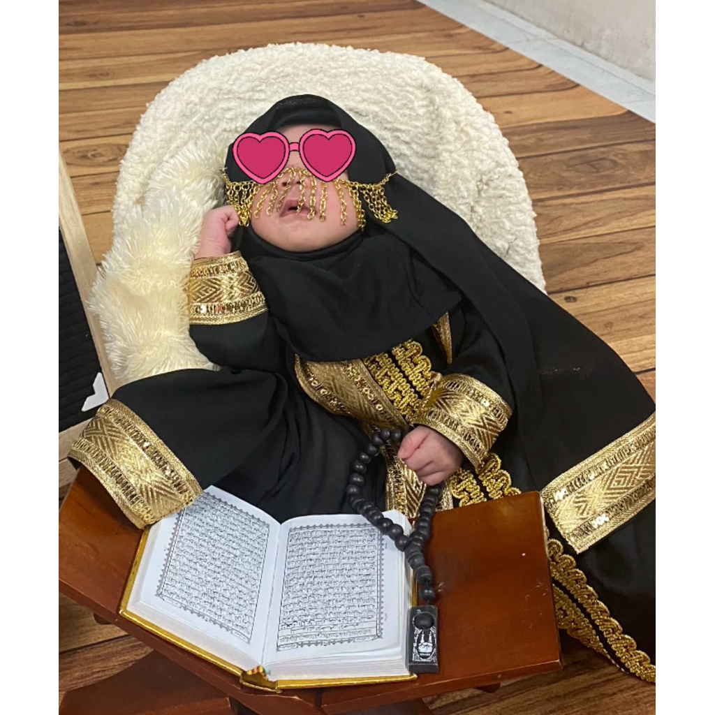 preloved gamis bayi abaya bayi arabian newborn