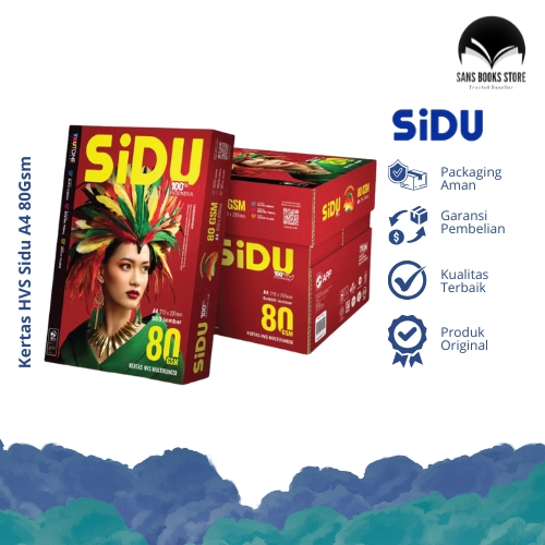

Kertas HVS Sidu A4 80Gsm 500 Sheets