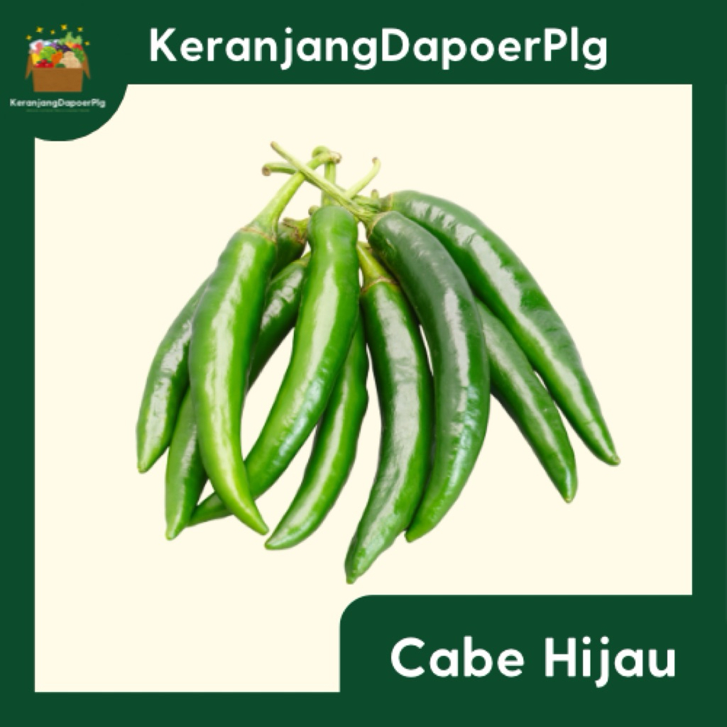 

CABAI CABE HIJAU BESAR 250 GRAM - KERANJANG DAPOER PALEMBANG