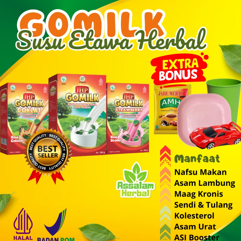 

GOMILK Susu Kambing Etawa Plus Herbal Atasi Nyeri Tulang Sendi Lutut Rematik Asam Urat Kolesterol