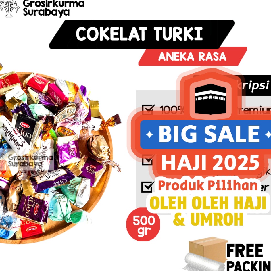 

Bisa Cod COKELAT TURKI Premium 5Gr Khas Arab Saudi Untuk Oleh oleh Haji Umroh Sumber Moodbooster Valentine