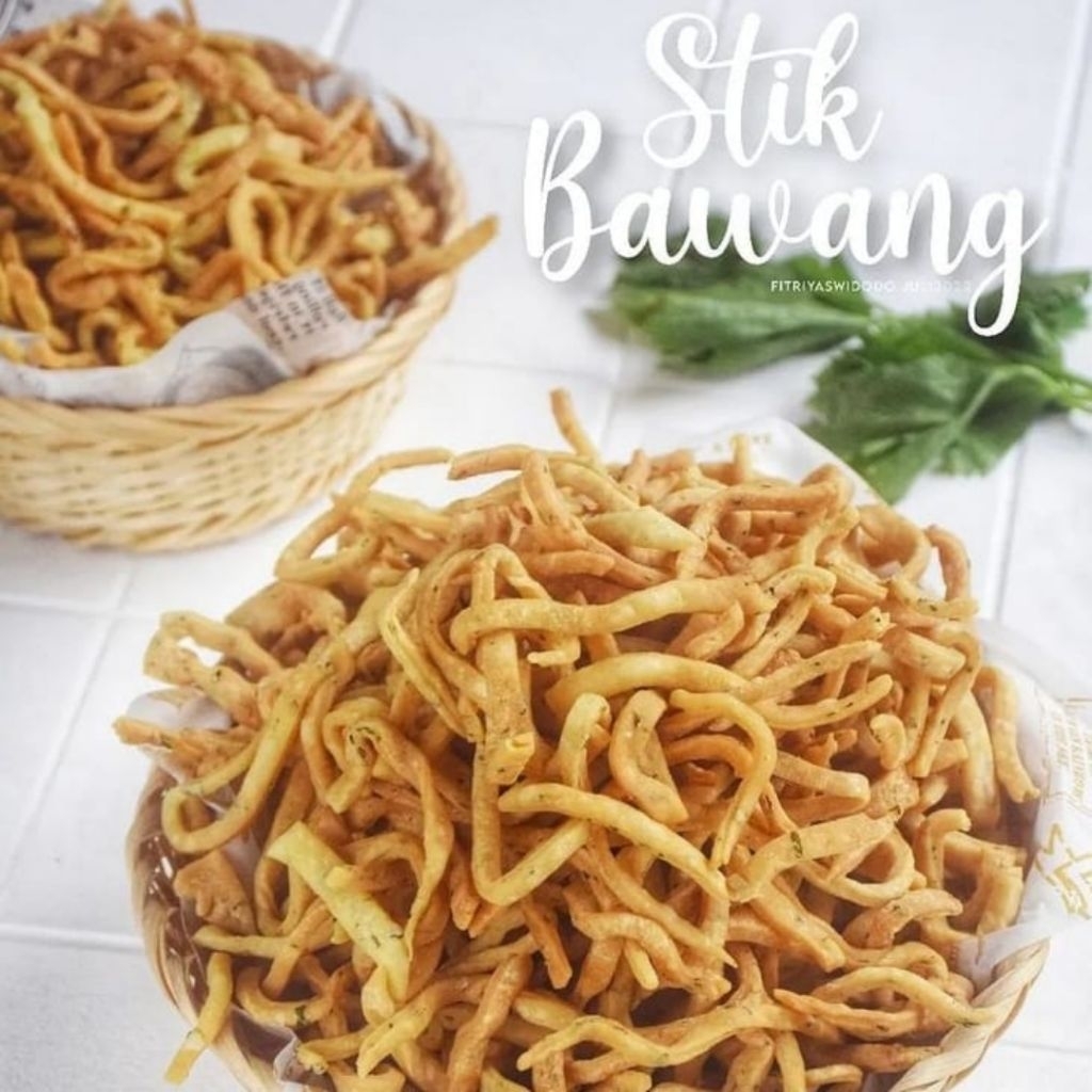 

Stick Bawang Lidi Bawang Cemilan Renyah Asin 150 Gram