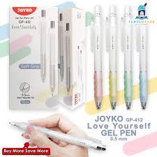 

( 1 pcs ) GP412 Pulpen gel Love Yourself / Bolpen Gel / Pen Jel Cetrek Retractable Joyko Love Yourself Pastel Soft Grip GP-412