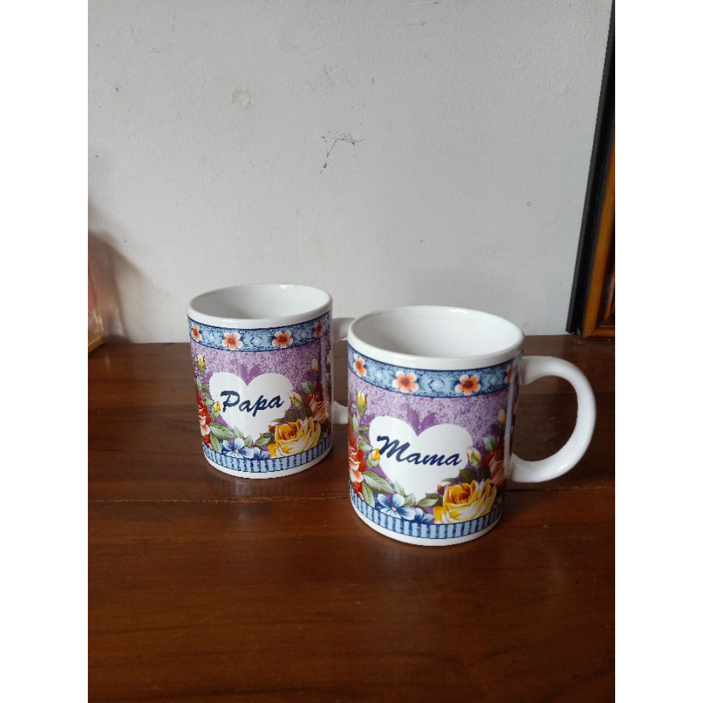 set,mug,kopi/teh.papa-mama