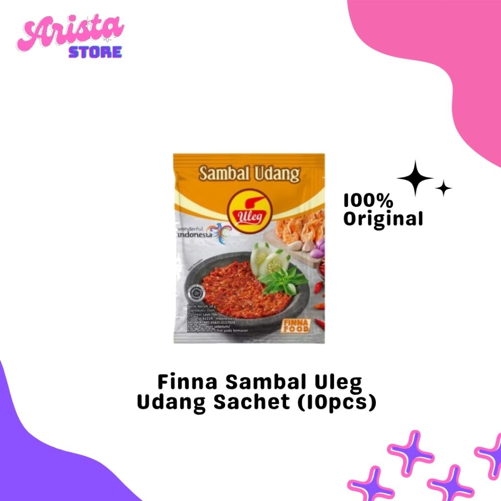 

Finna Sambal Uleg Udang Sachet isi 10pcs