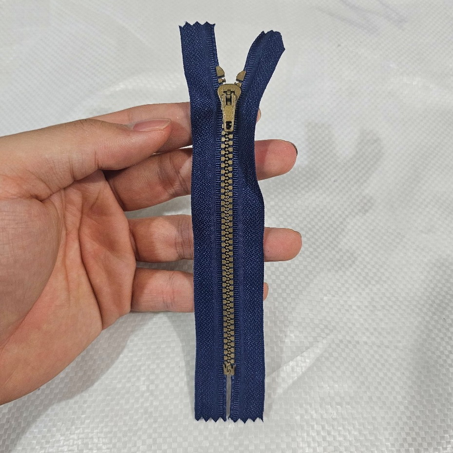 Resleting Celana Metalon 4 inch/10 cm @5 Lusin Sleting Vislon Jeans Levis Delrin Brass 4inch/10cm