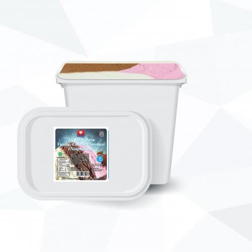 

Ice Cream / Es Krim Neapolitan / 3 Rasa Diamond 8 Liter