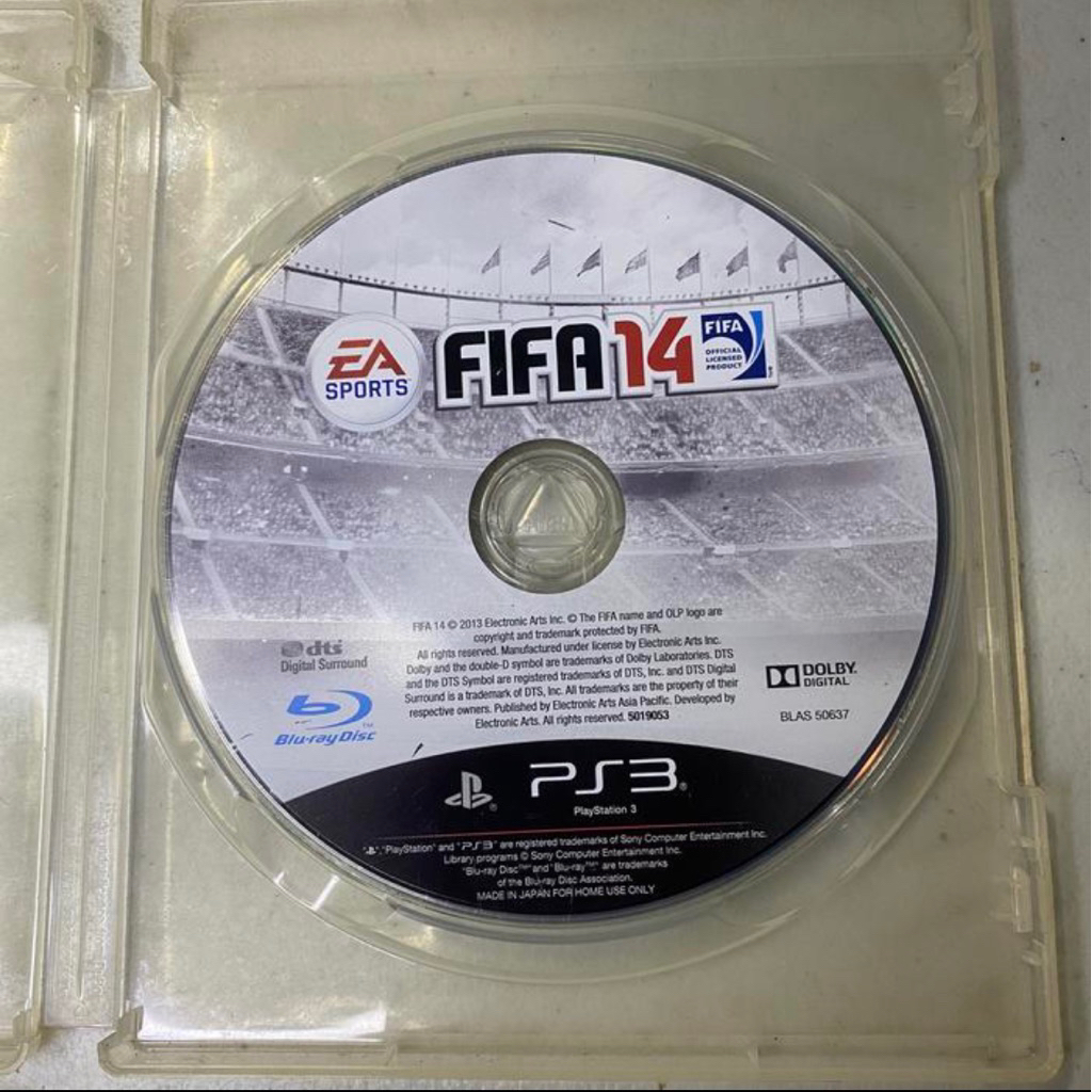 Kaset Playstation 3 Fifa 14 No Cover
