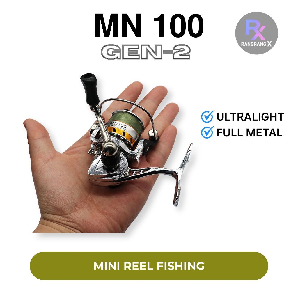 Reel Pancing Mini Spinning Micro Reel Full Metal - MN100 GEN-2