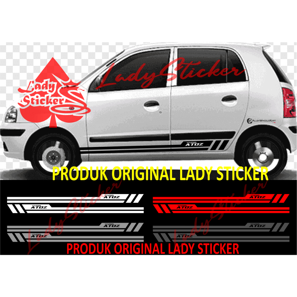 Cutting sticker mobil atoz sticker stiker mobil hyundai atoz
