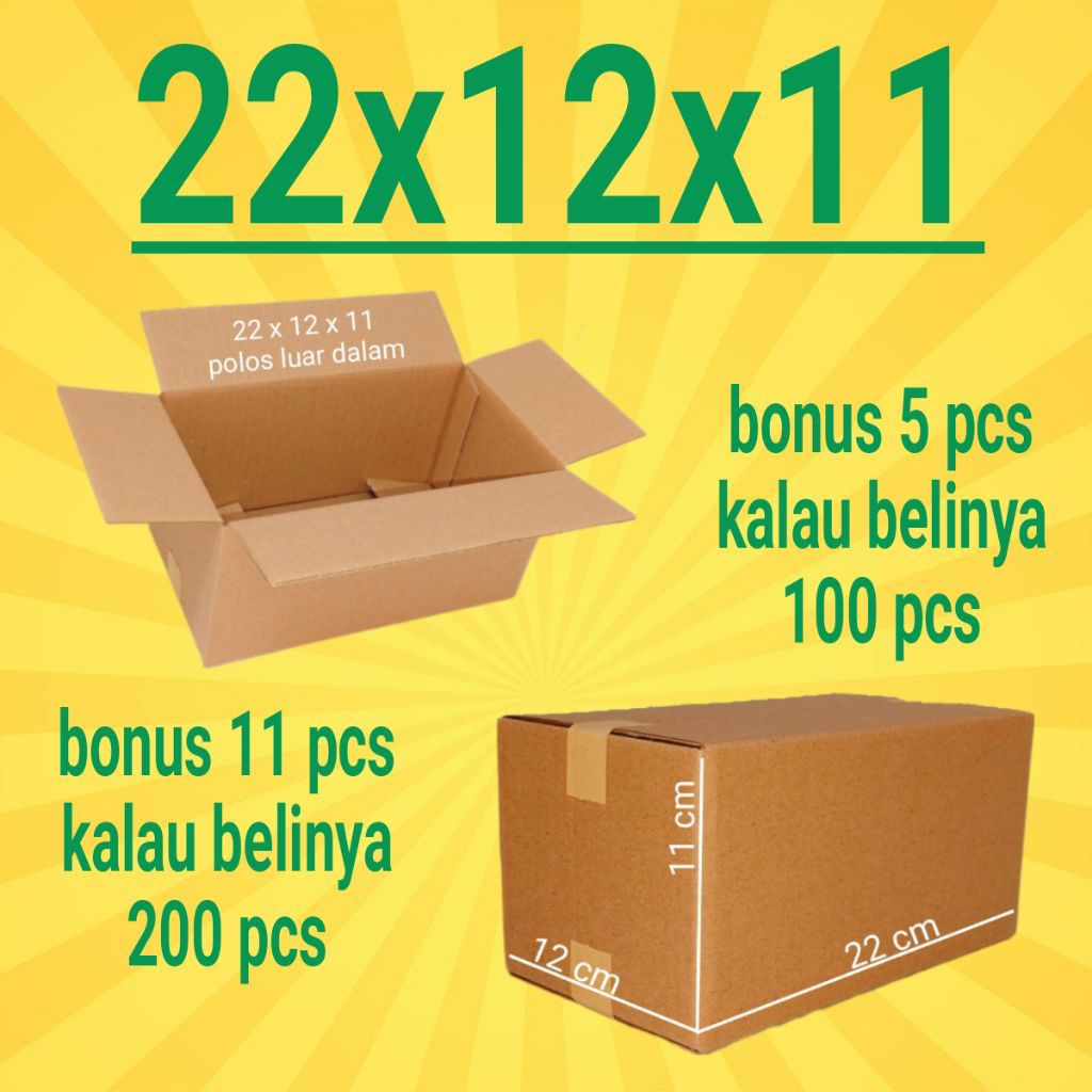 

Kardus Packing Ukuran 22x12x11