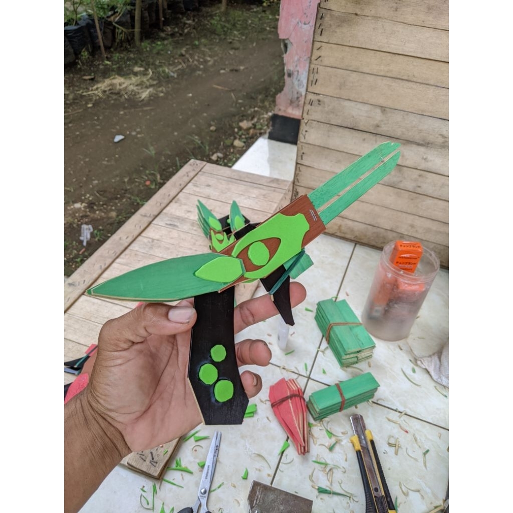 tembakan kayu model sg