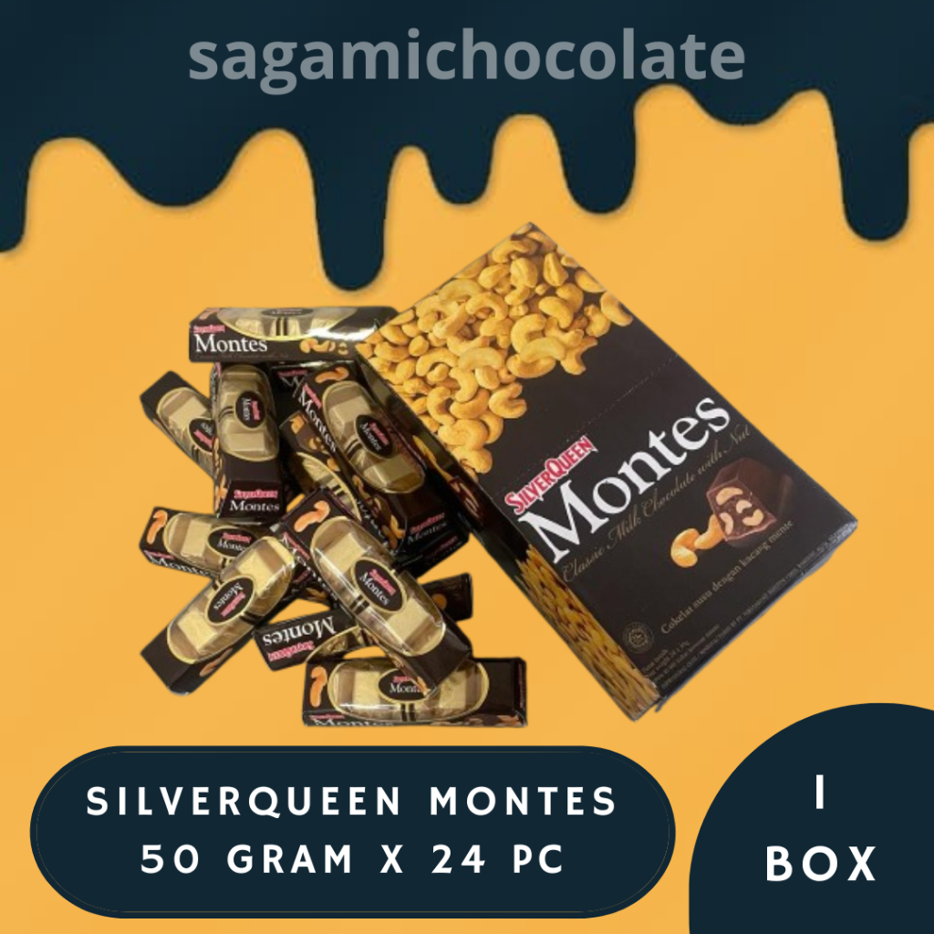 

COKLAT SILVERQUEEN MONTES 50 GRAM ( BOX / 24 PC )