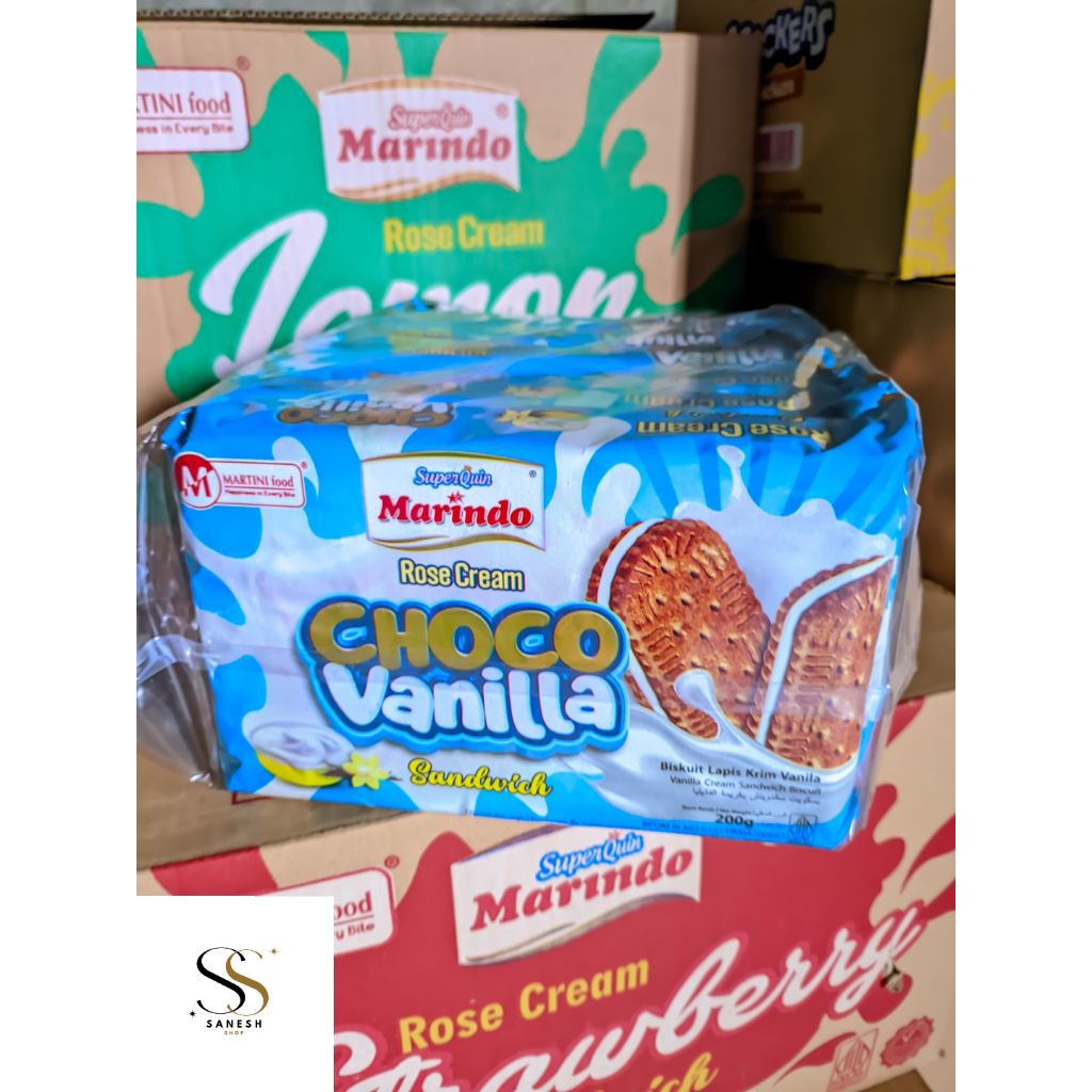 

ROSE CREAM BISKUIT CHOCO VANILLA isi 7 bungkus - biskuit, camilan, jajan lebaran, hampers