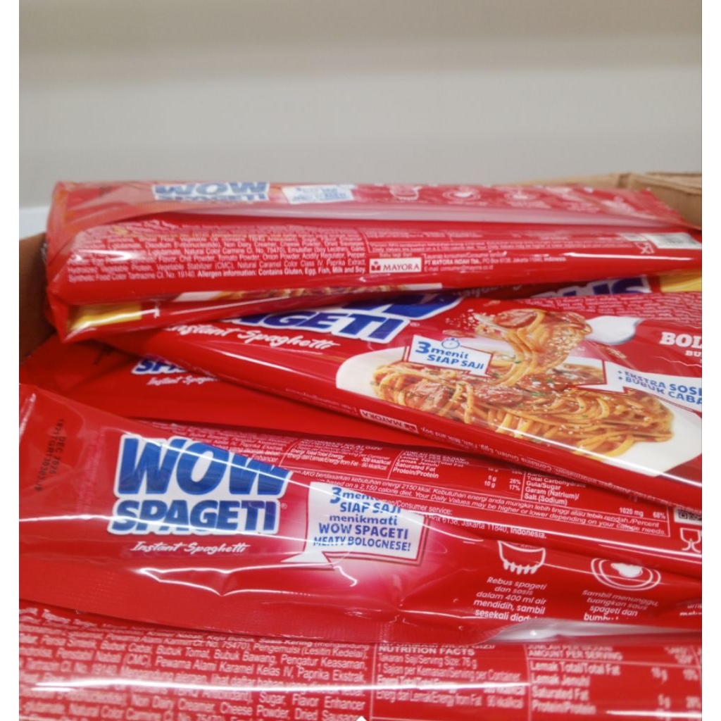 

WOW SPAGETI BOLOGNESE DAN CARBONARA 88 GRAM
