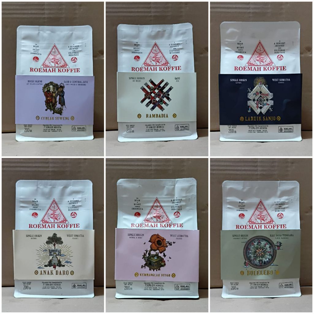 

ROEMAH KOFFIE ARABICA BEAN BAG 200 GRAM