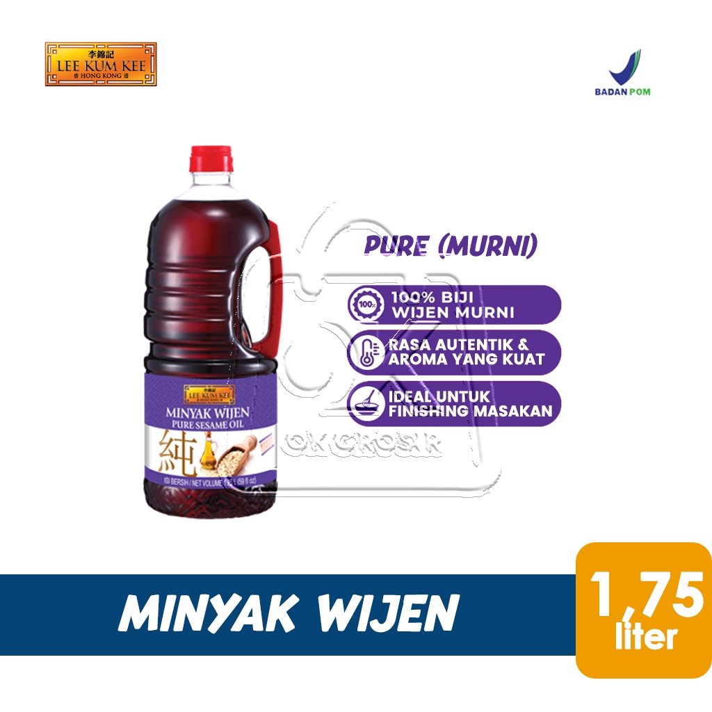 

Minyak Wijen Lee Kum Kee Pure Sesame Oil Minyak Masak (Jerigen 1,75 Liter)