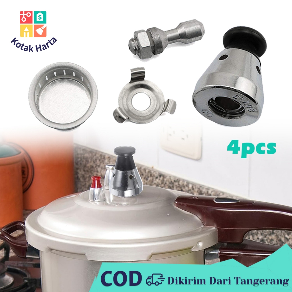 Valve Panci Presto 4pcs Katup Pembatas Tekanan Panci Presto Universal Pressure Cooker Safety Valve