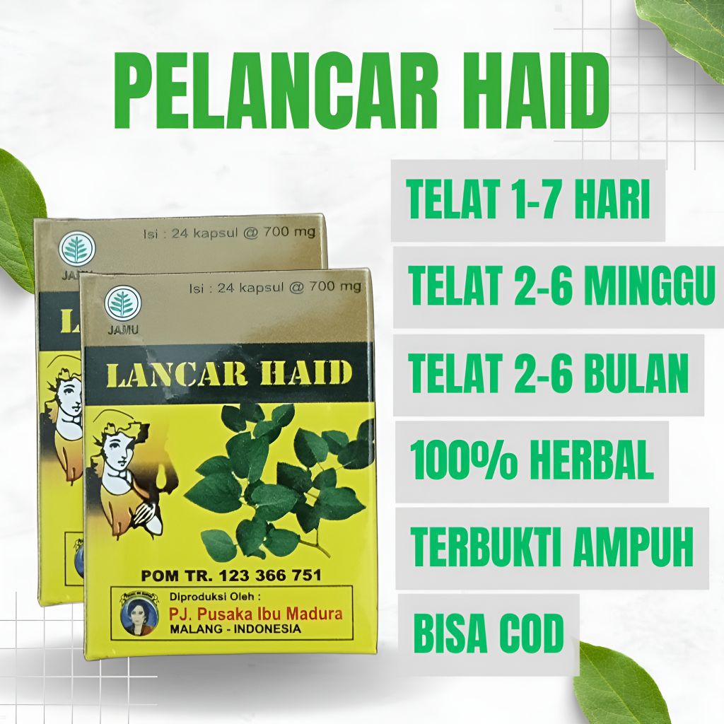 Mkapsul-Membantu melancarkan haid-Obat Herbal Pelancar Haid - Lancar Haid - Bantu Haid Lancar & Tera