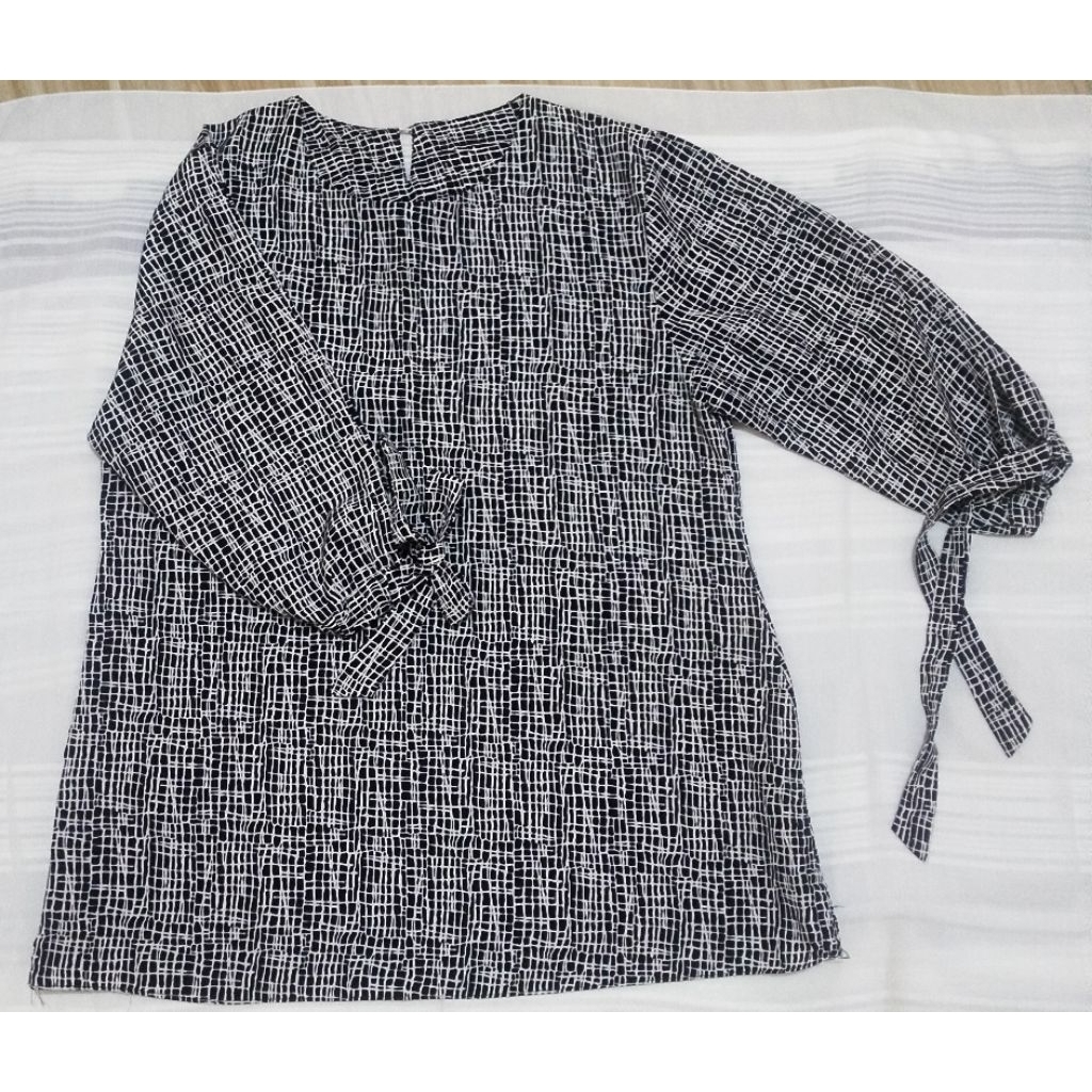 Blouse Lengan Panjang Tali Pita