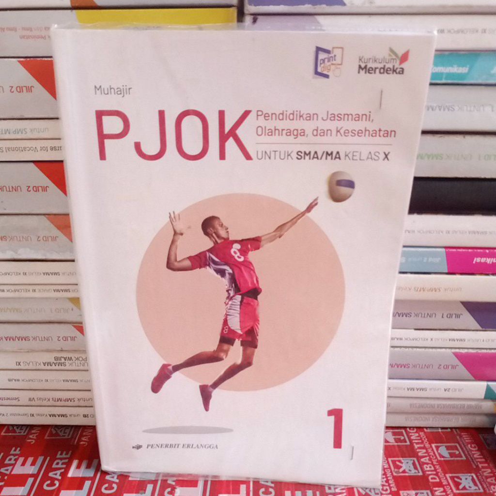 Buku pjok/pendidikan jasmani kumer/kurikulum merdeka SMA kls 1-10/X erlangga