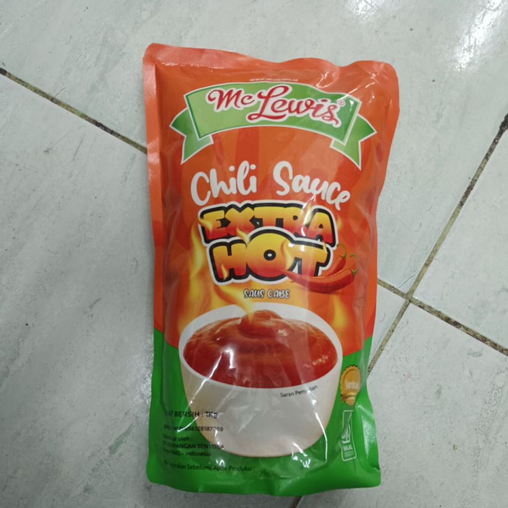 

saus sambal extra hot Mc Lewis 1kg