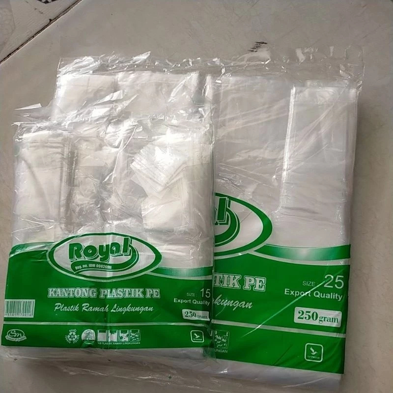 Kantong Plastik Kresek ROYAL PE Bening Transparan merk Royal