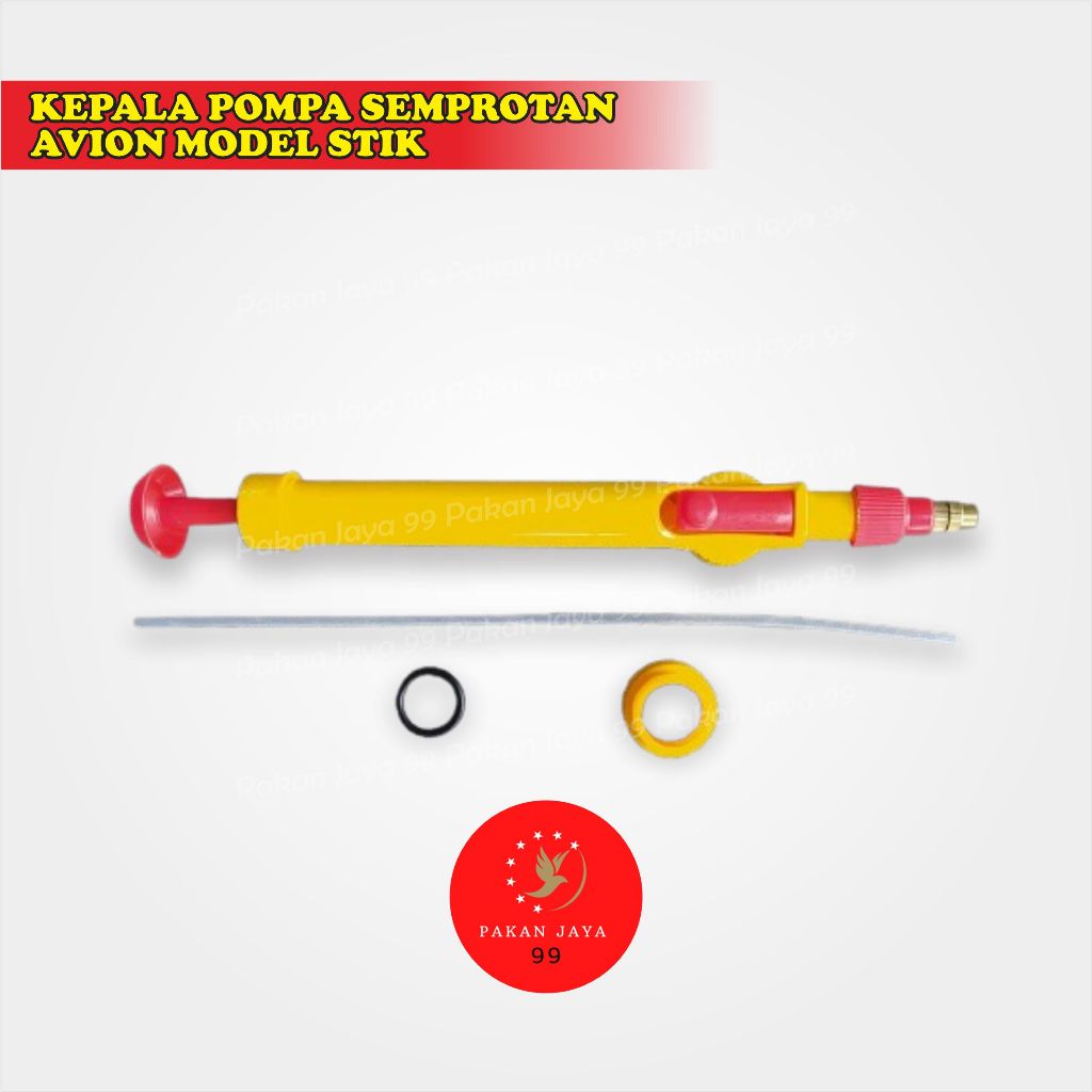 READYKEPALA POMPA SEMPROTAN AVION MODEL STIK BATANG KUNING SPRAYER HEAD SEMPROT TANAMAN MANDI BURUNG