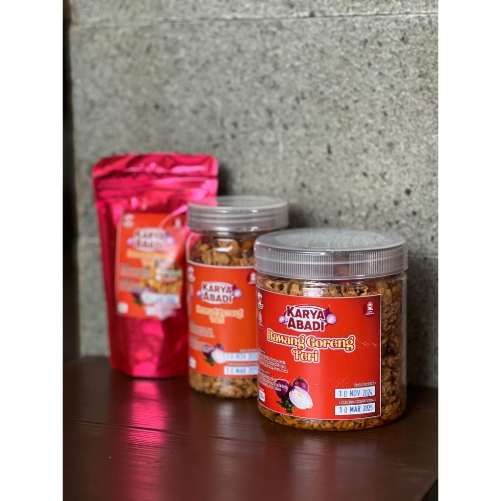 

Bawang Merah Goreng Teri Pedas Khas Nganjuk – 65gr/150gr/250gr | Renyah Gurih Manis