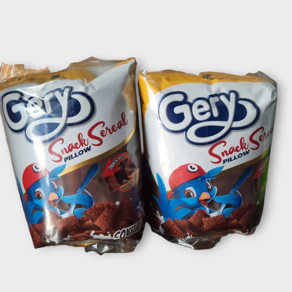 

Gery Snack Sereal Pillow Coklat/ Gery Snack Sereal Renceng 1 Pack Isi 5
