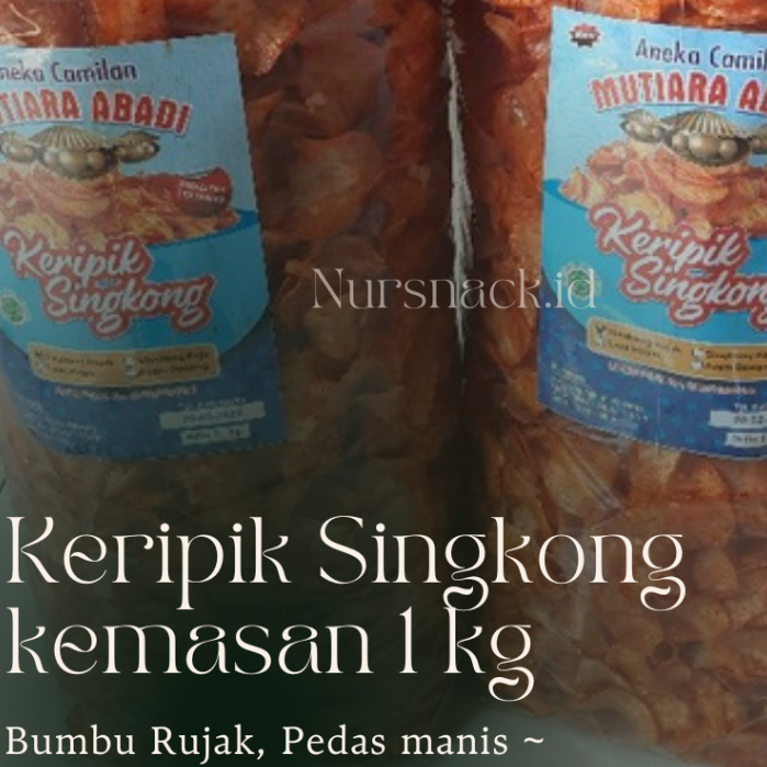 

KERIPIK SINGKONG BALADO 1kg / KRIPIK SINGKONG BUMBU RUJAK
