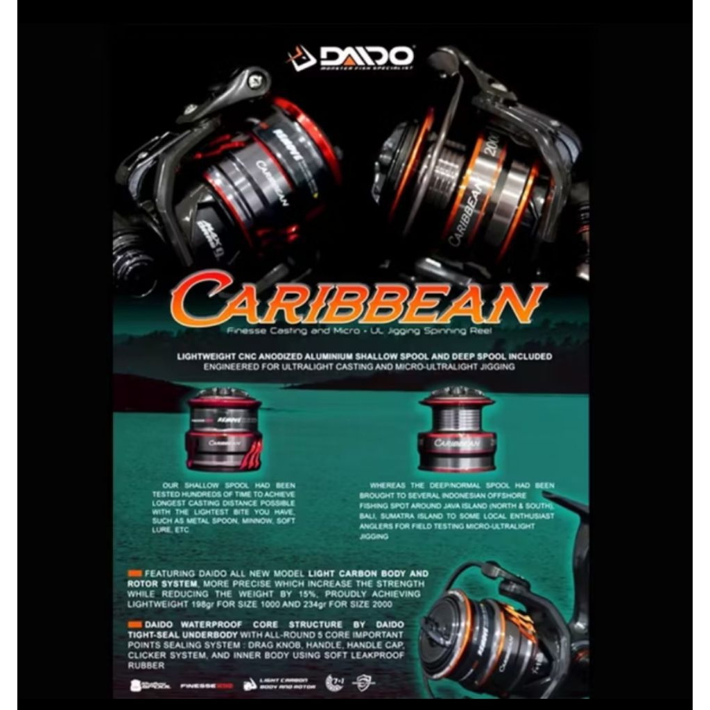Spinning Reel Daido Caribbean 1000