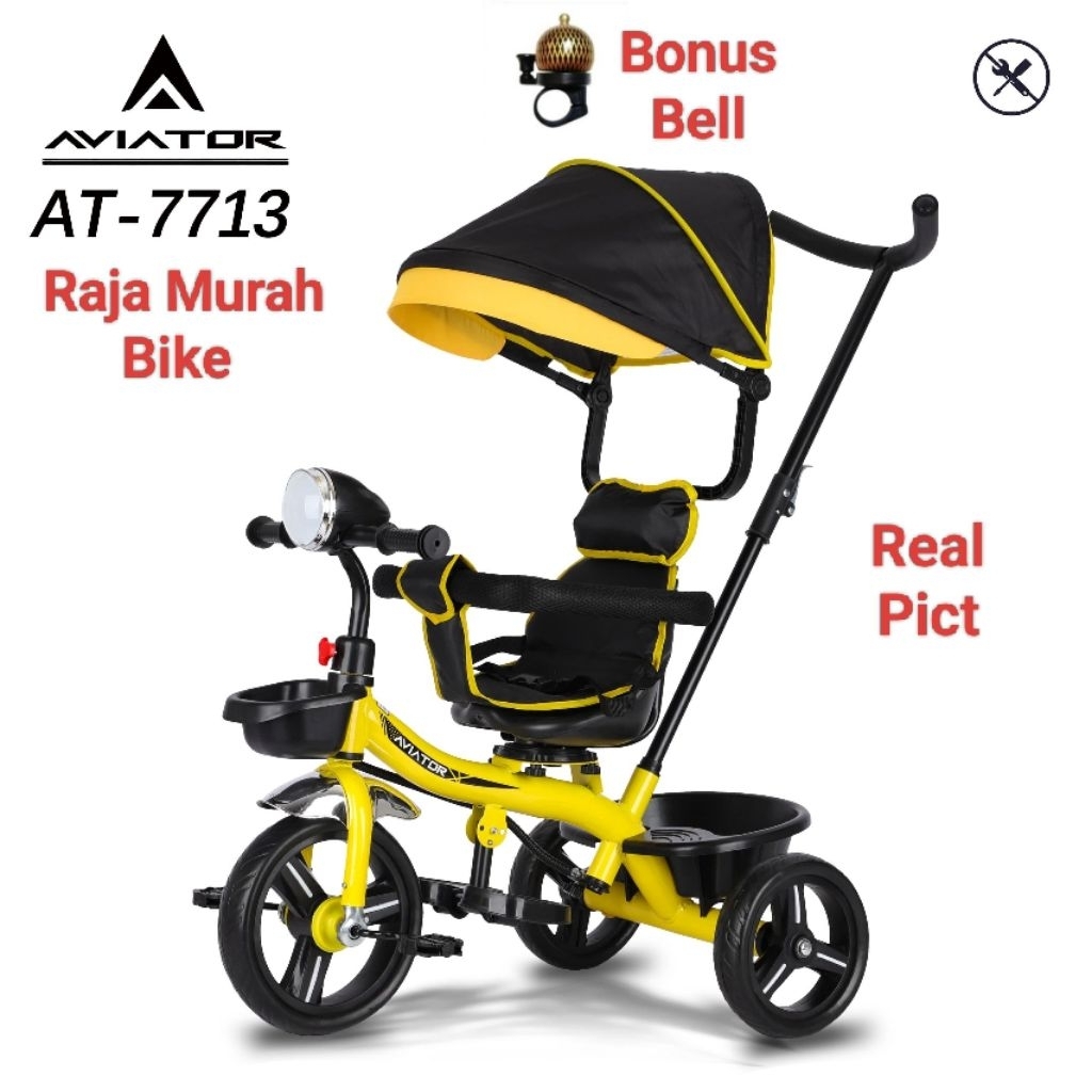 Sepeda Anak Roda Tiga Aviator AT-7713 Sepeda Roda Tiga Aviator