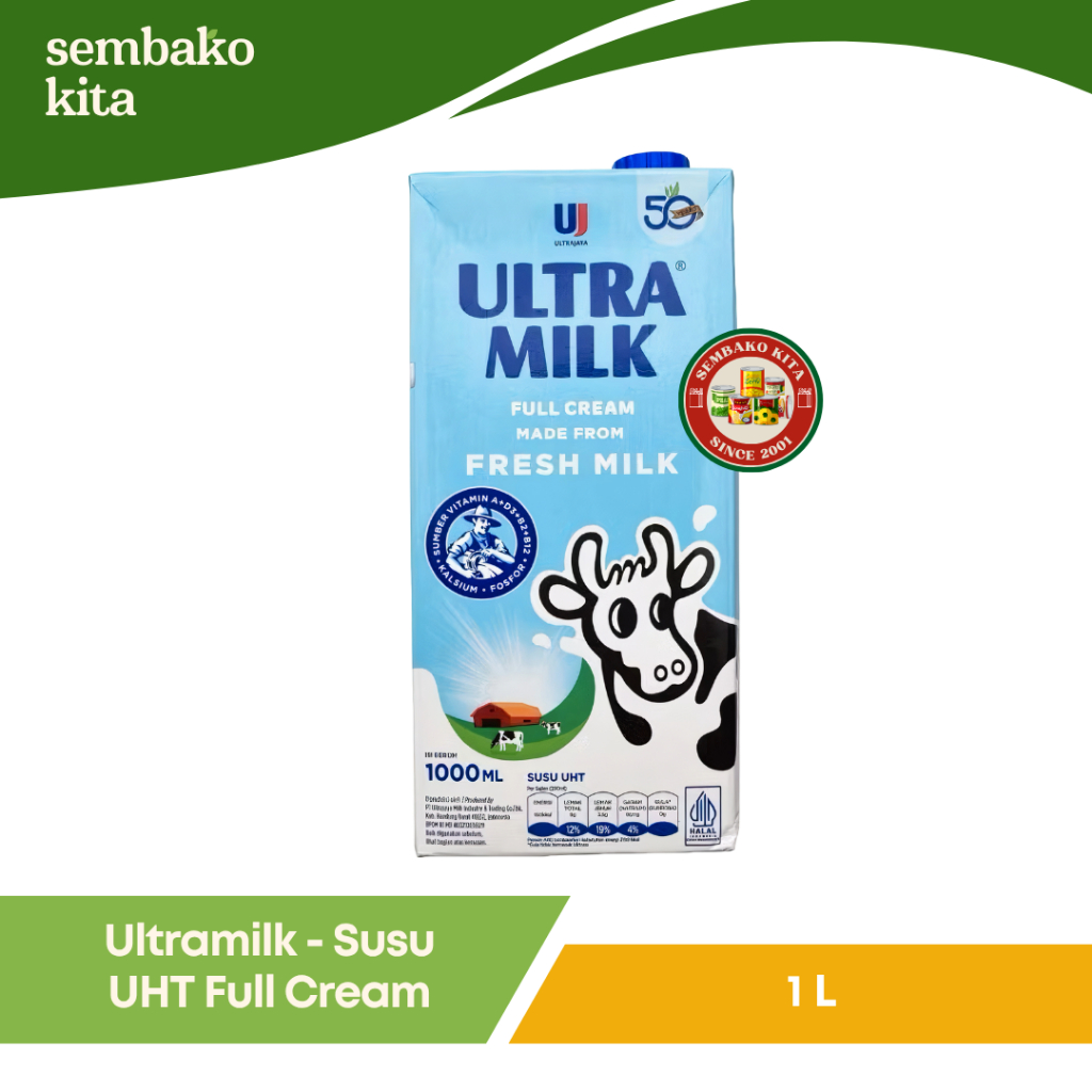 

Ultramilk - Susu UHT Ultramilk Full Cream 1 Liter