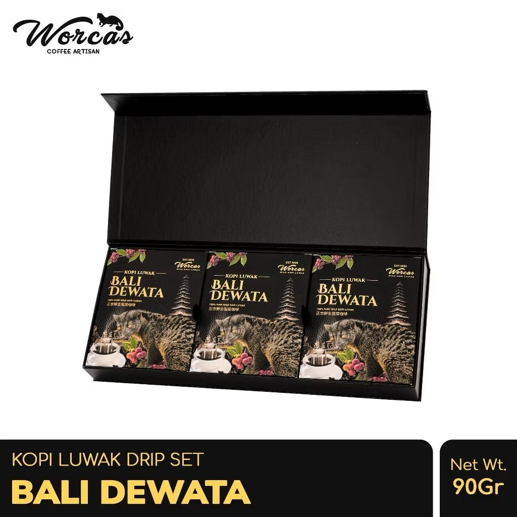 

WORCAS Bali Dewata Wild Kopi Luwak Drip Filter 90gr