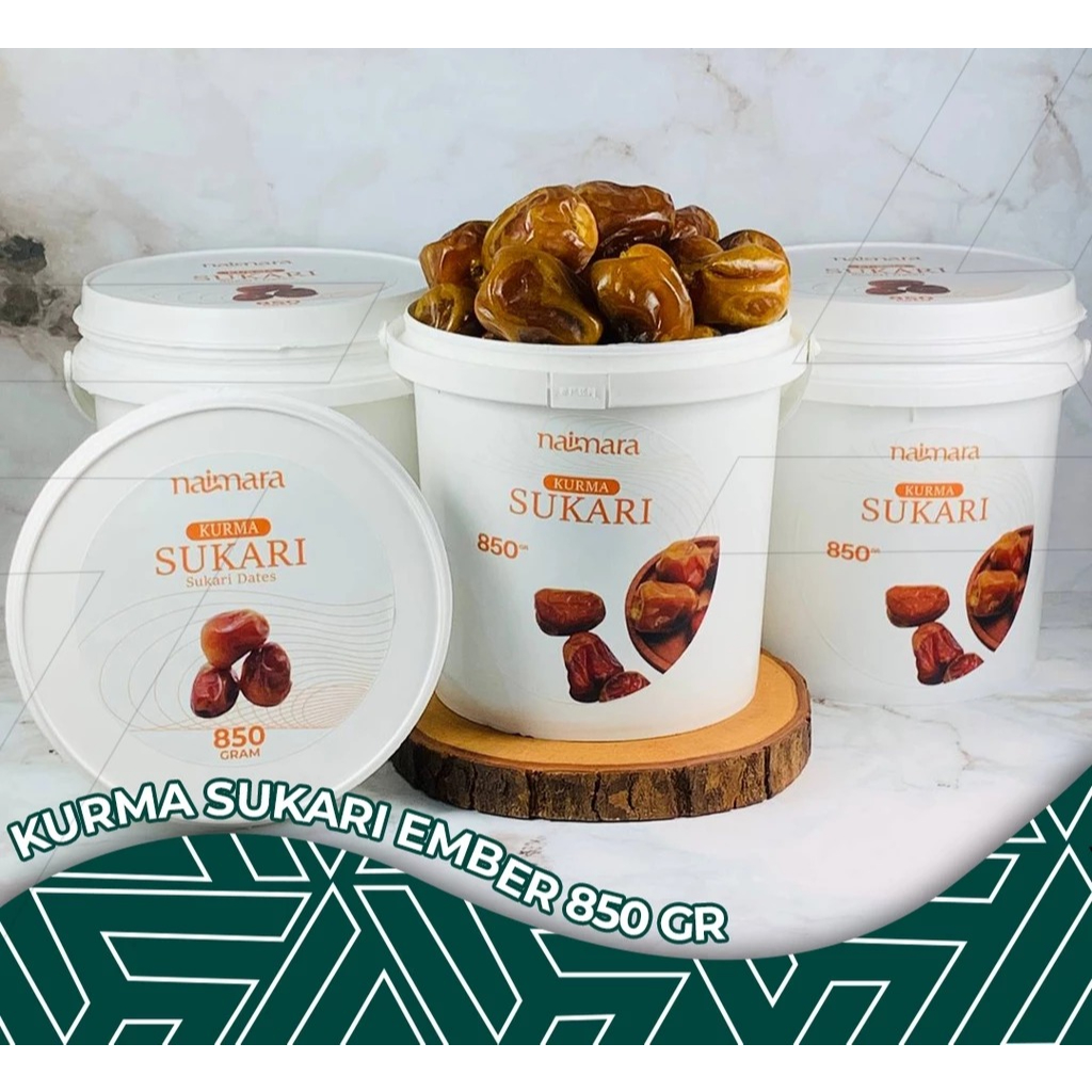 

Kurma Sukari Al Qaseem Basah Premium Kemasan Ember - 850Gr