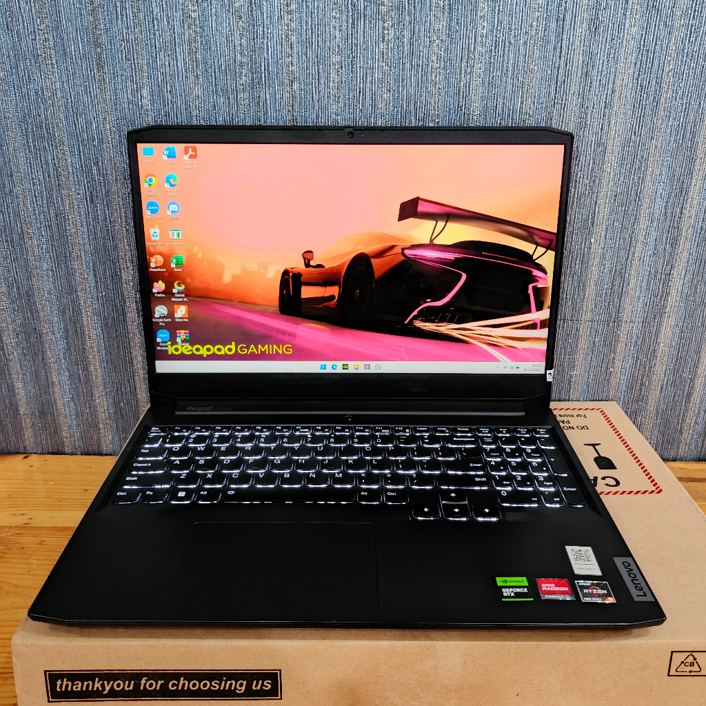 Lenovo Ideapad Gaming 3 15ACH6, Ryzen 5 - 5500H, 16/512Gb, #VGA, Black